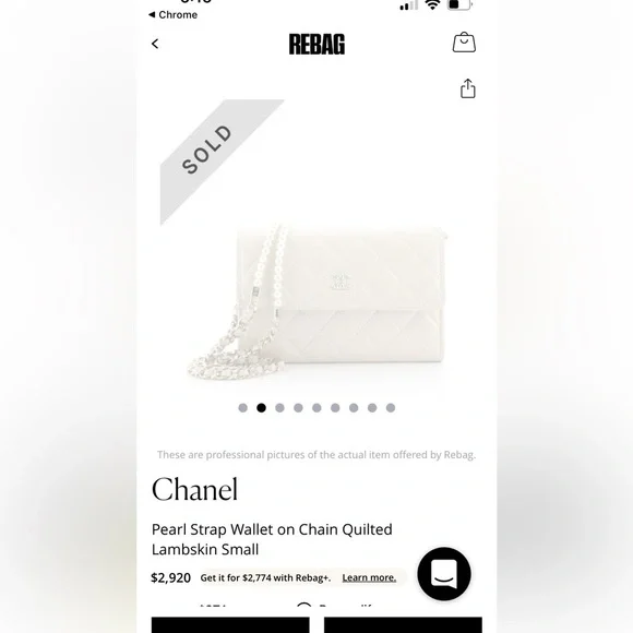 Chanel Pearl Crossbody Bag - Picture 15 of 17